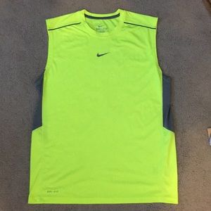 Mens Nike Volt Dri-Fit Sleeveless Running Shirt Lg